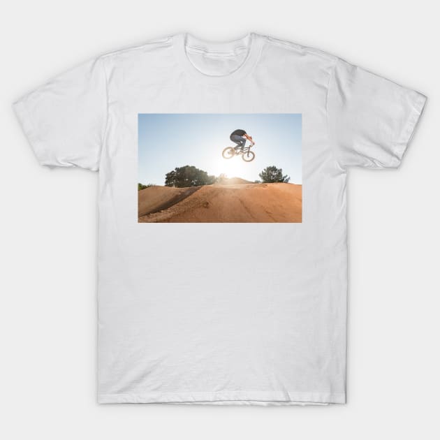 BMX Bike Stunt Table Top T-Shirt by homydesign